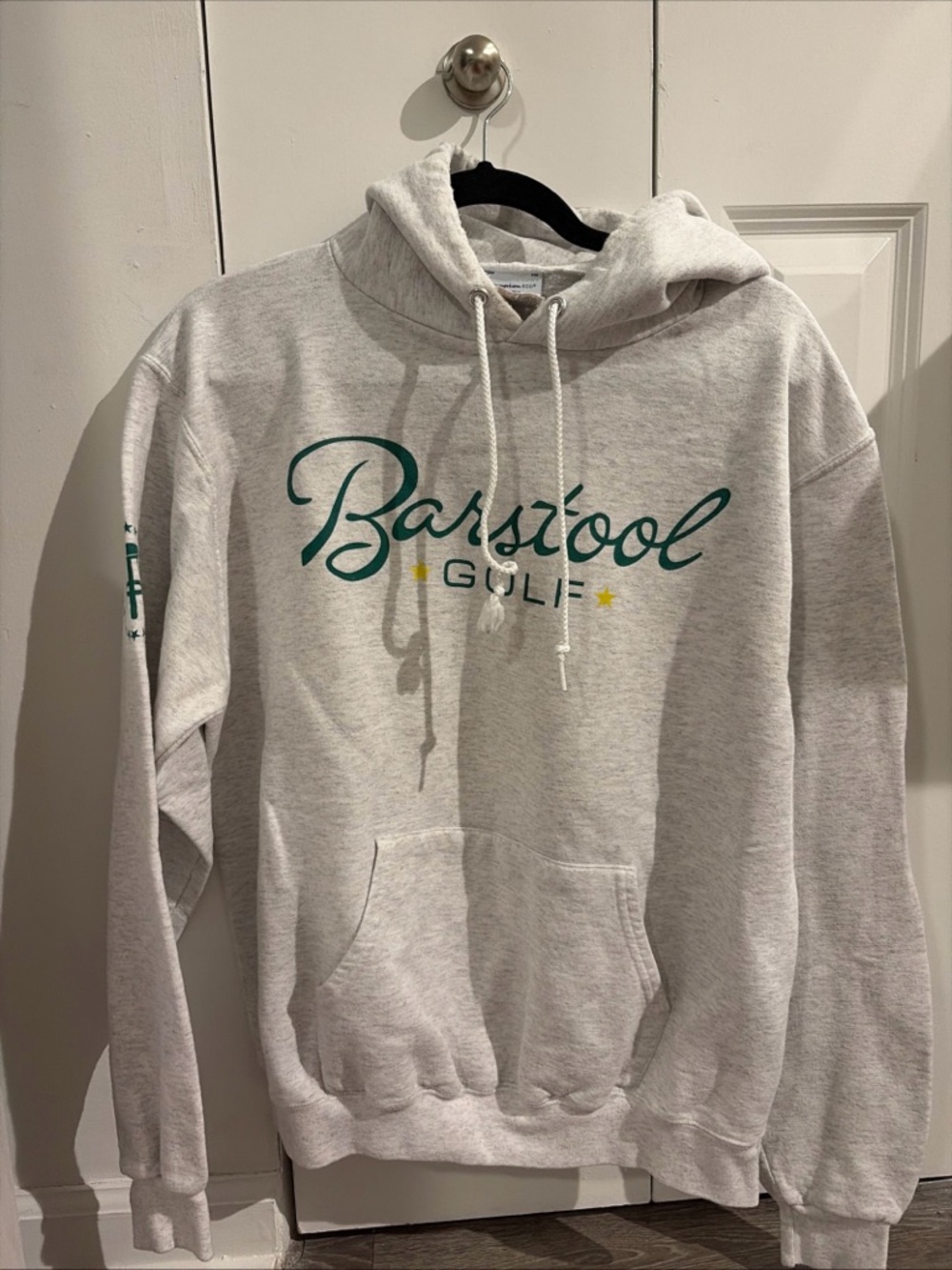 Men's Light Gray Barstool Golf Pullover Hoodie